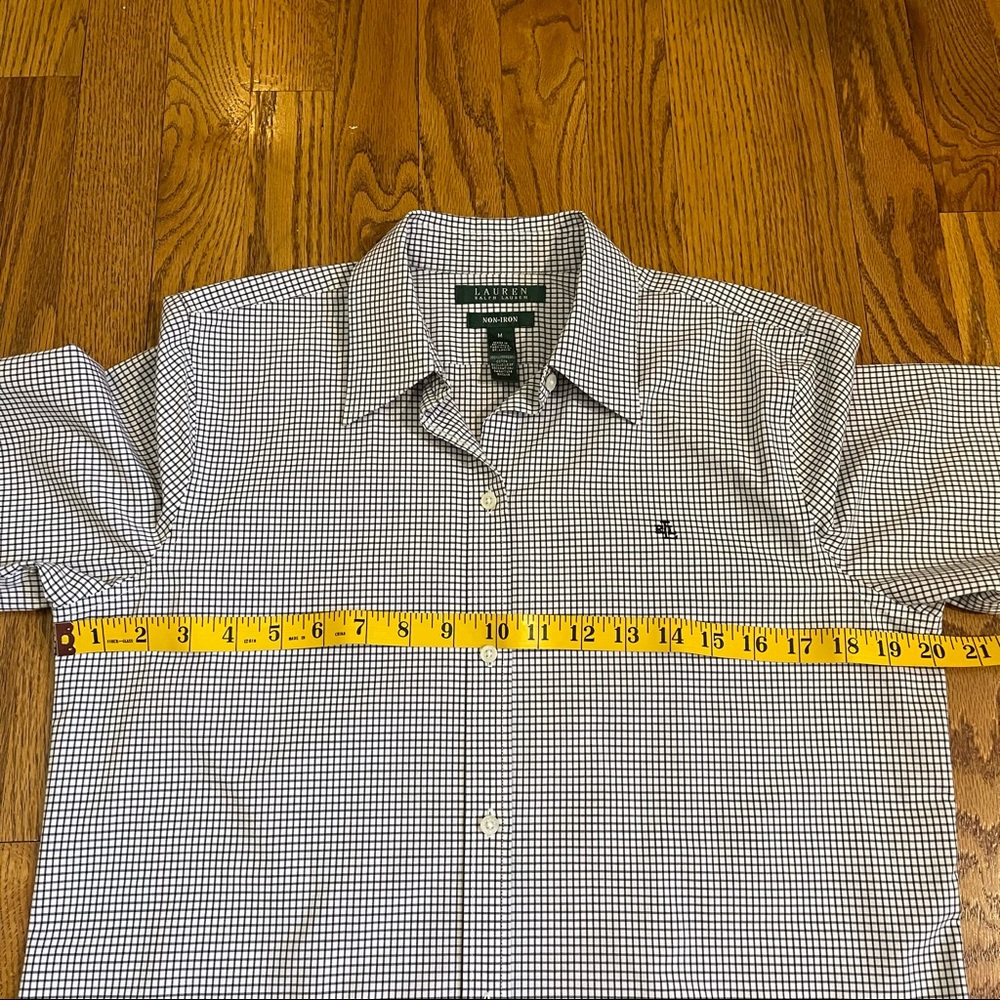 LRL Non Iron 3/4 Sleeve Button Down Shirt - Picture 8 of 11